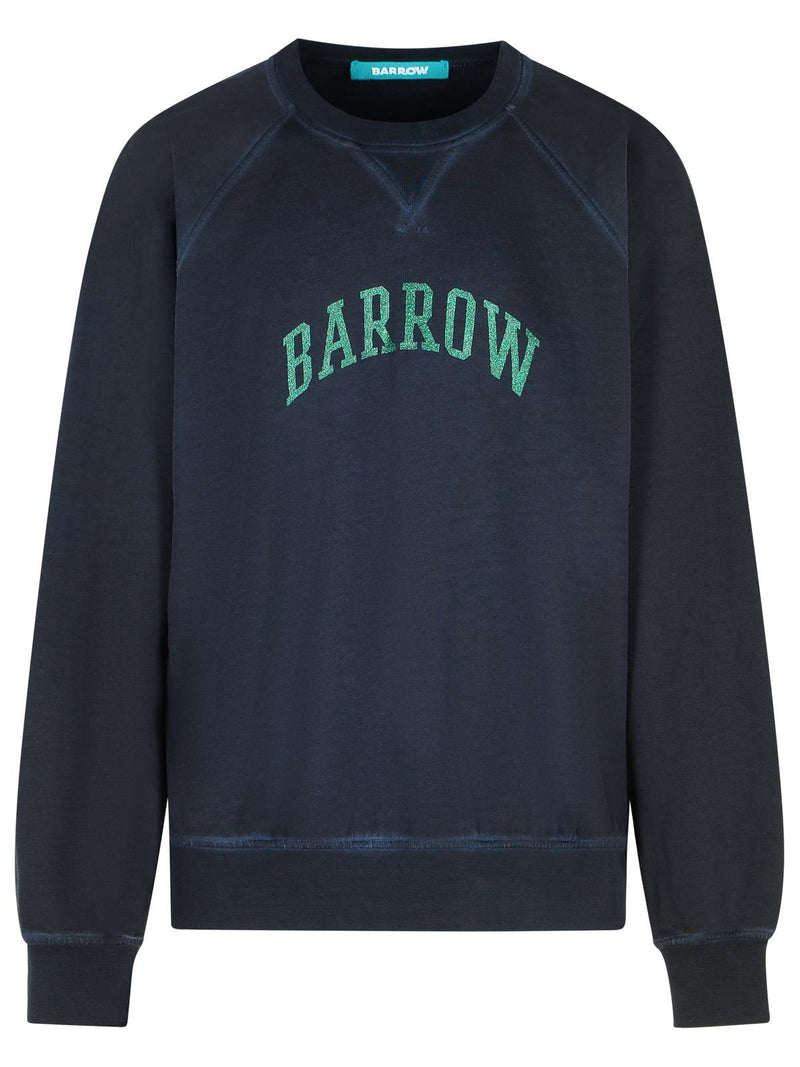 Barrow Barrow Black Cotton Sweatshirt - World Class Fashion