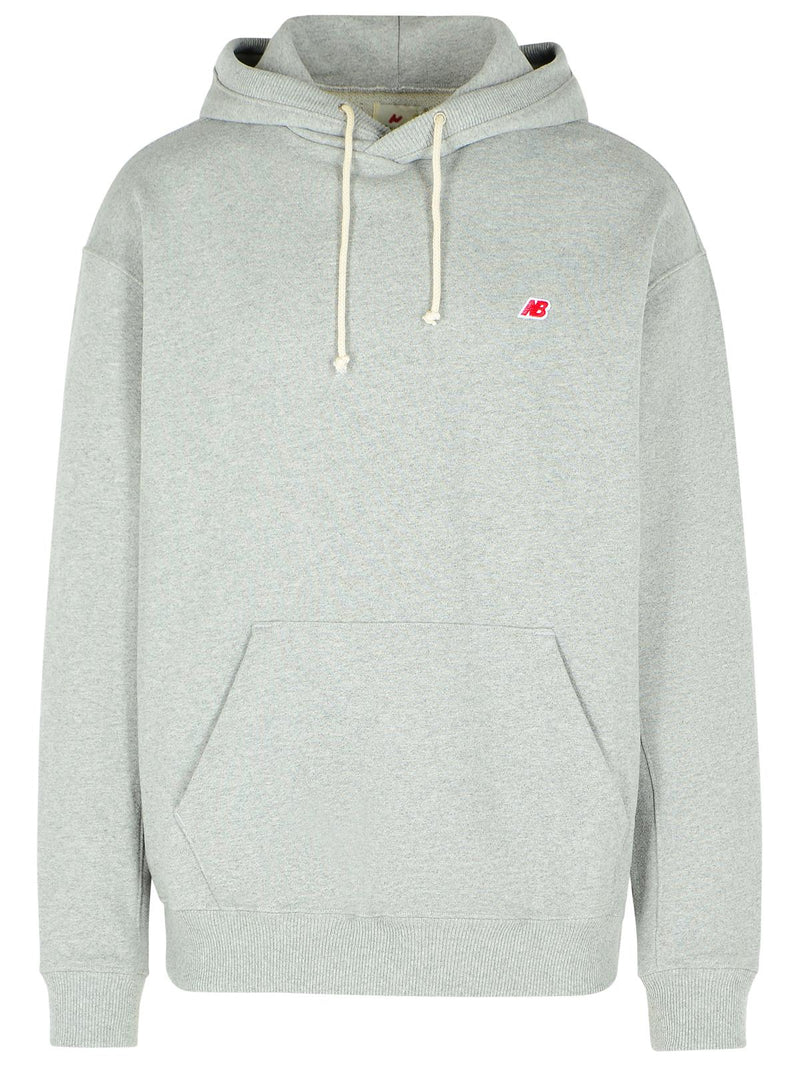New Balance Sudadera de algodón New Balance para hombre, color gris - World Class Fashion
