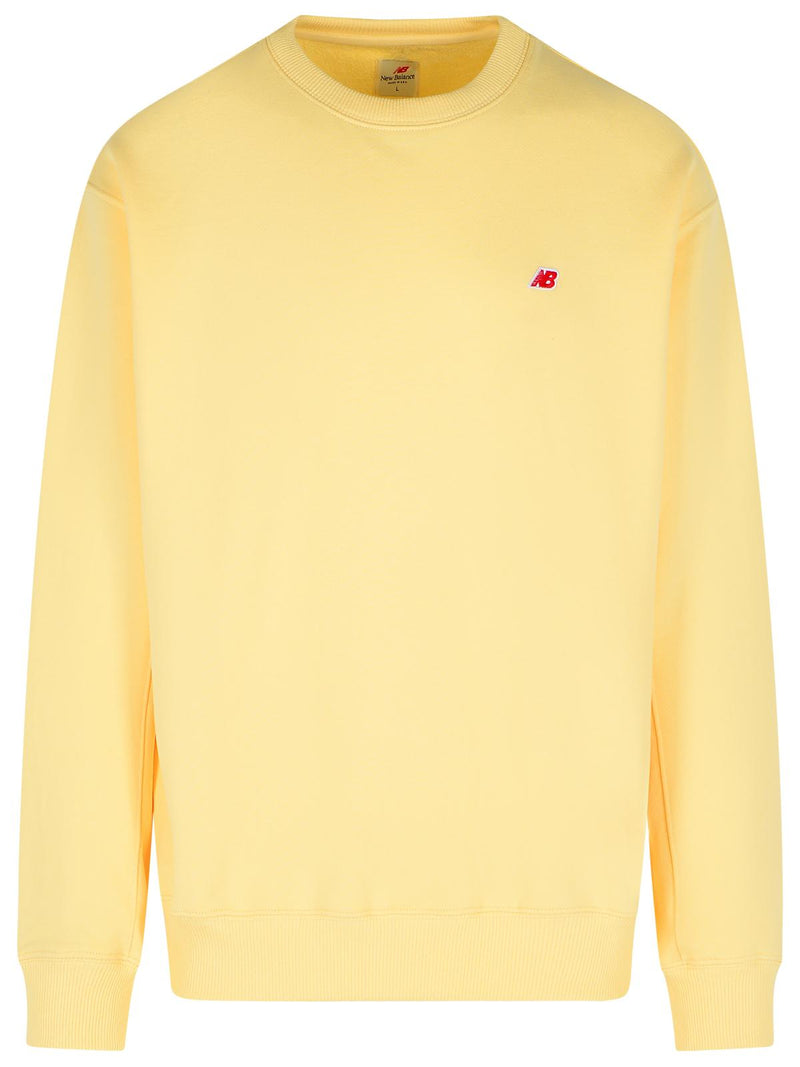 New Balance Sudadera de algodón New Balance color crema para hombre - World Class Fashion