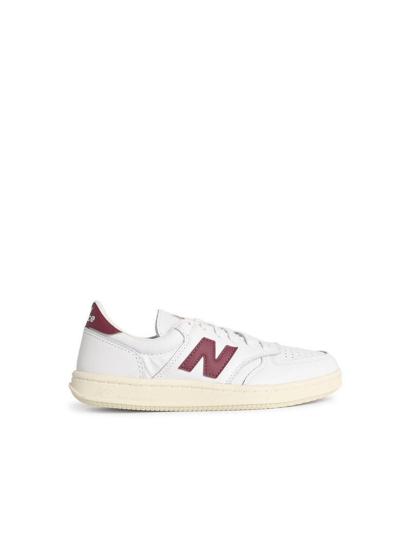New Balance Zapatillas de hombre New Balance T500 blancas de cuero - World Class Fashion