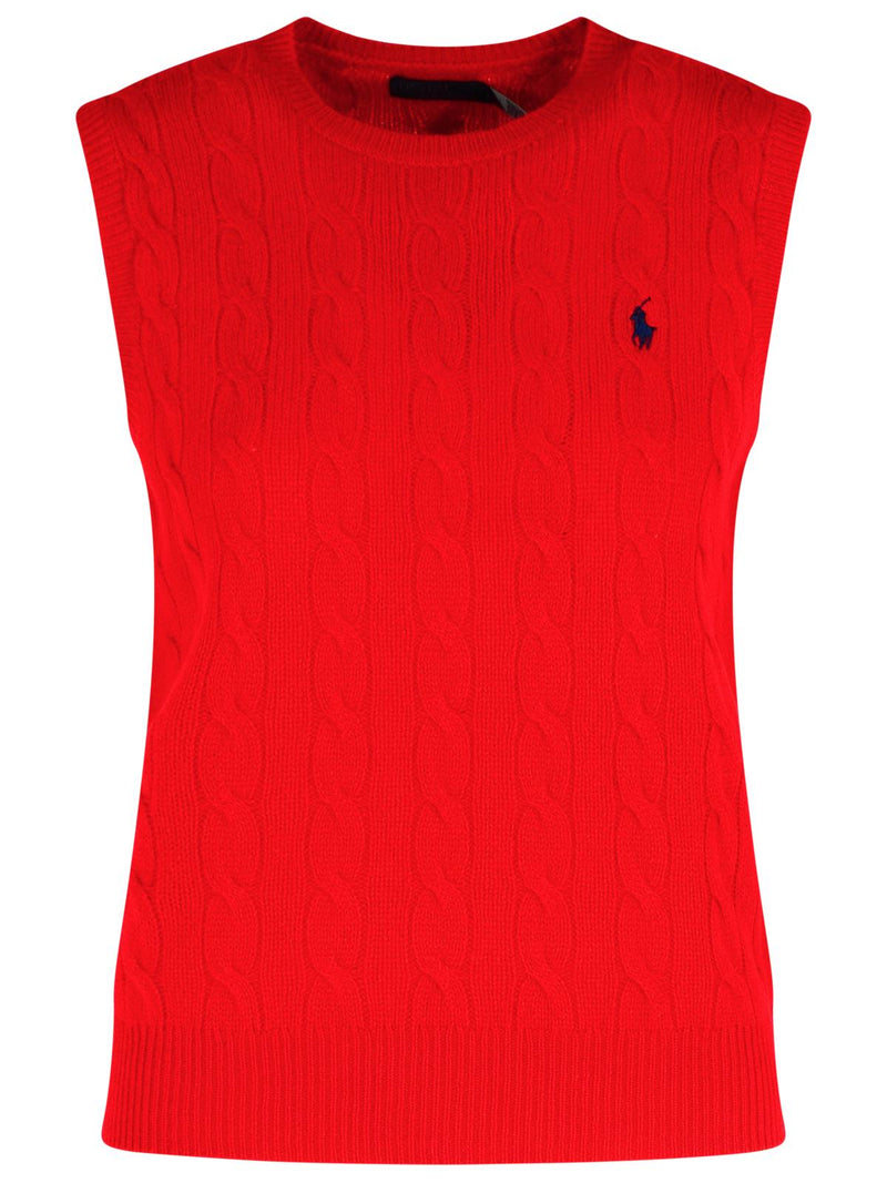 Polo Ralph Lauren Polo Ralph Lauren Red Wool and Cashmere Vest Women - World Class Fashion