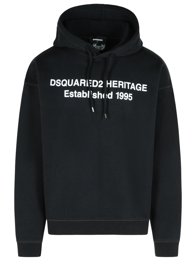 Dsquared2 Dsquared2 Cotton Sweatshirt Black Men - World Class Fashion