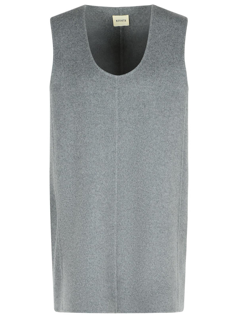 Khaite Khaite 'NYONA' Grey Wool Dress - World Class Fashion