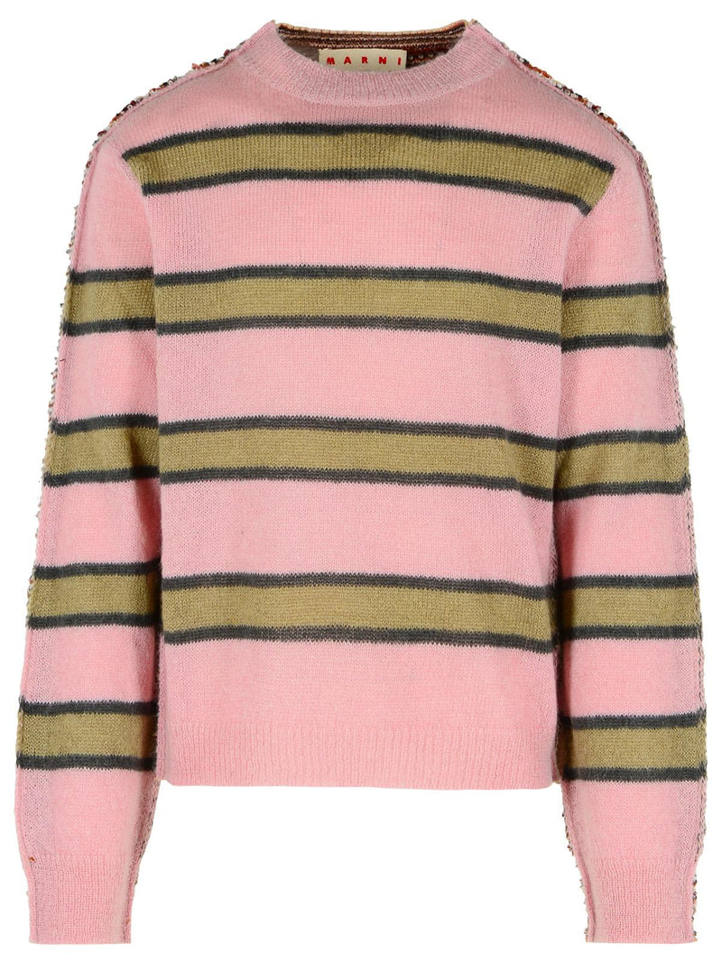 Marni Marni Pink Mohair Blend Sweater - World Class Fashion