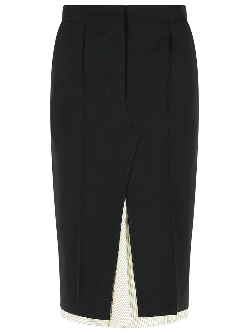 Marni Marni Midi Skirt Black Virgin Wool Women - World Class Fashion