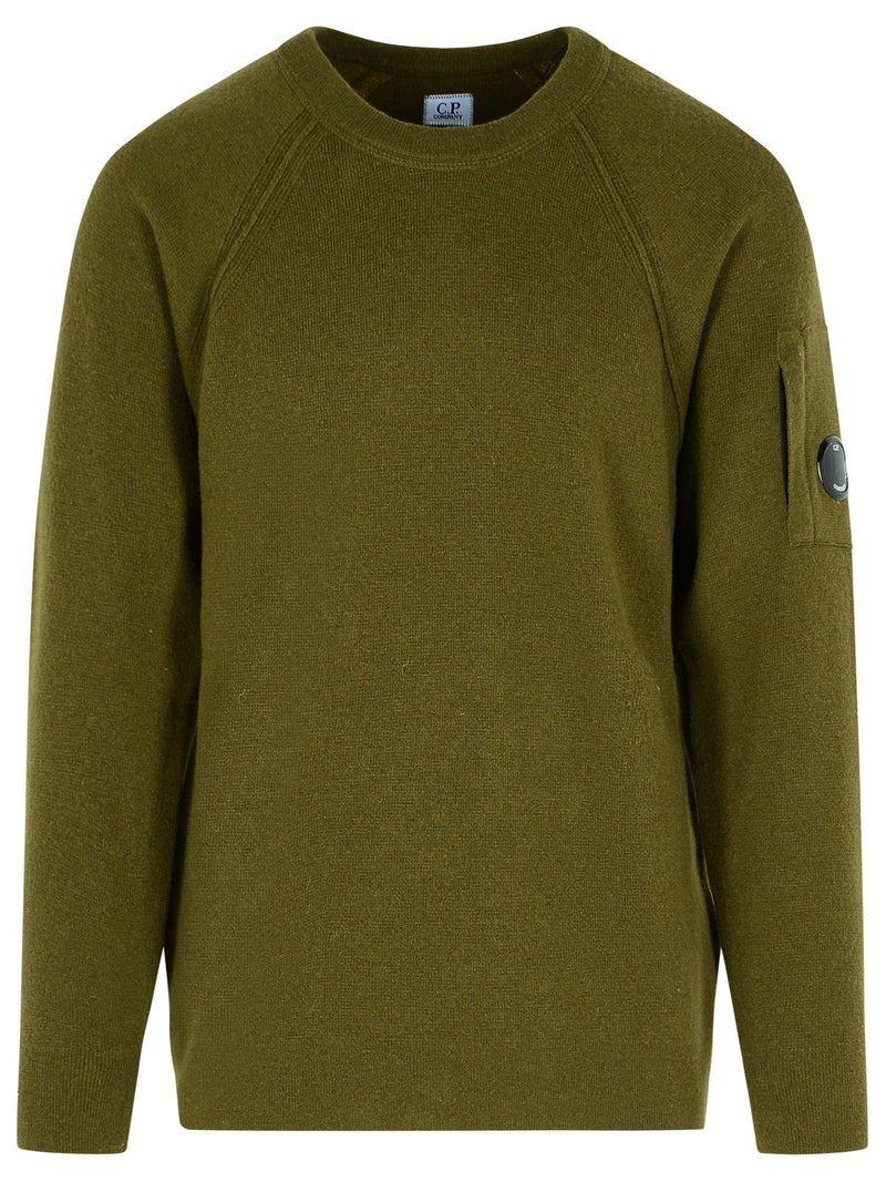 C.P. Company C.p. Company 'GRS' Green Wool Blend Sweatshirt - World Class Fashion