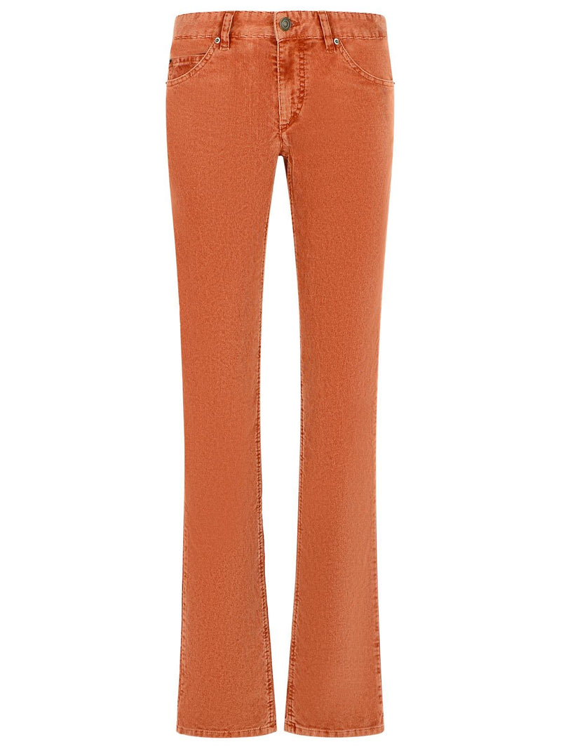 Isabel Marant Etoile Isabel Marant Etoile Rust Cotton Blend Pants Orange - World Class Fashion