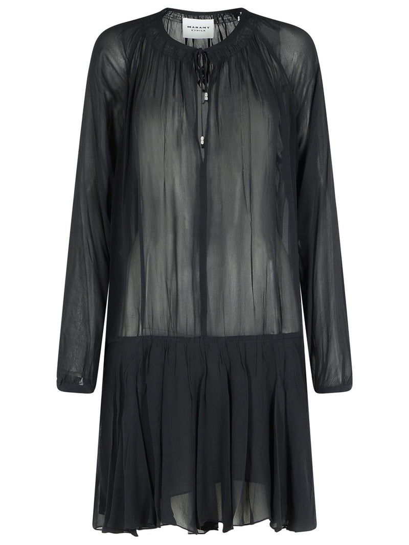 Isabel Marant Etoile Isabel Marant Etoile BESS Black Viscose Dress - World Class Fashion