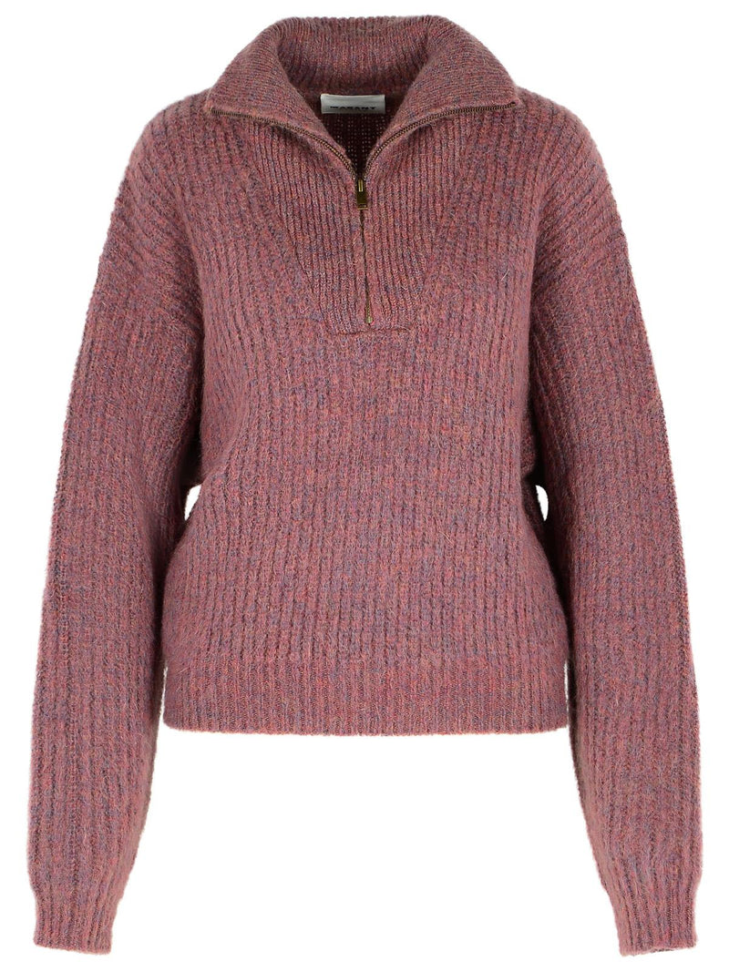 Isabel Marant Etoile Isabel Marant Etoile Mallow Mohair Blend Sweater Bordeaux - World Class Fashion