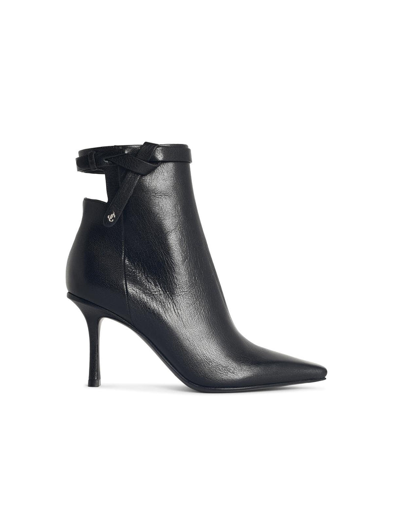 Jimmy Choo Jimmy Choo CAMIE Black Leather Ankle Boots - World Class Fashion