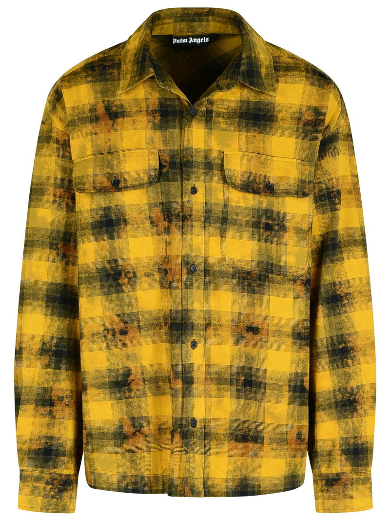 Palm Angels Palm Angels 'ARMY Green' Cotton Blend Shirt - World Class Fashion