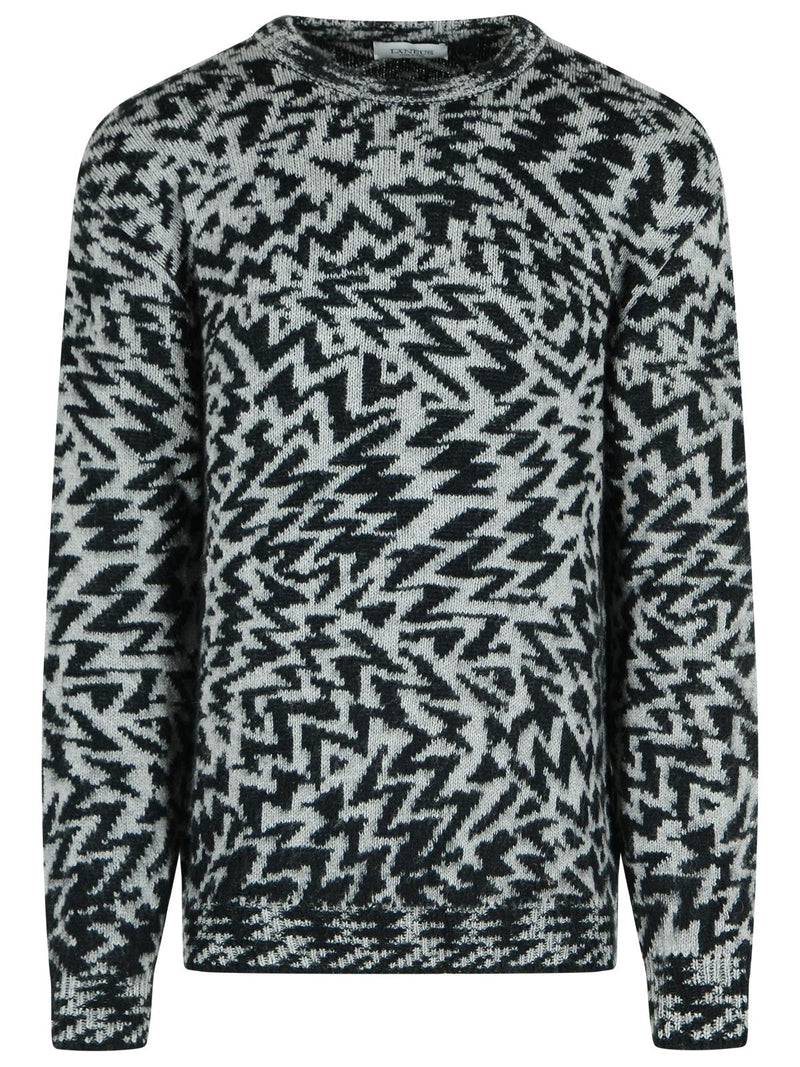 Laneus Laneus Two-tone Wool Blend Sweater - World Class Fashion