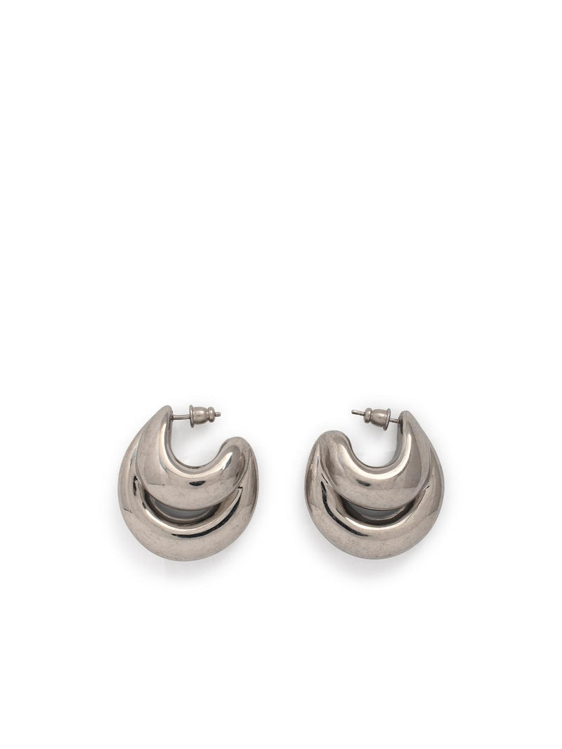 Panconesi Panconesi Silver 'DOUBLE Blow Up' Earrings - World Class Fashion