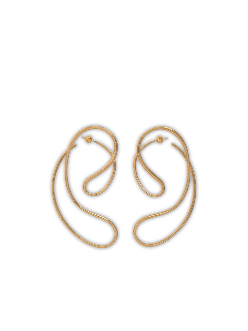 Panconesi Panconesi Gold 'P Continua Large' Earrings - World Class Fashion