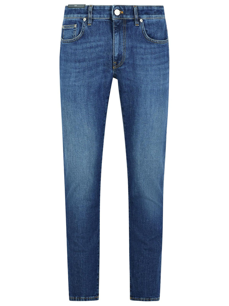 Pt05 Pt05 Slim Light Blue Cotton Jeans Men - World Class Fashion