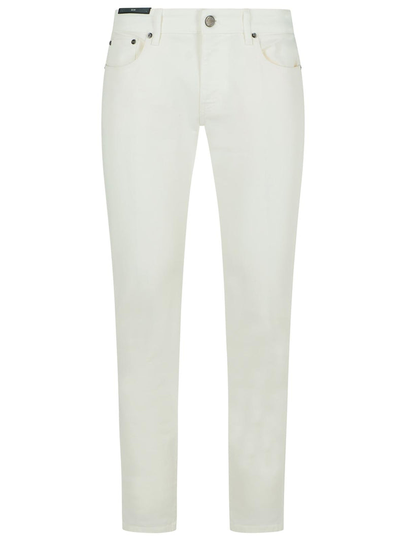 Pt05 Pt05 'SWING' White Cotton Jeans - World Class Fashion