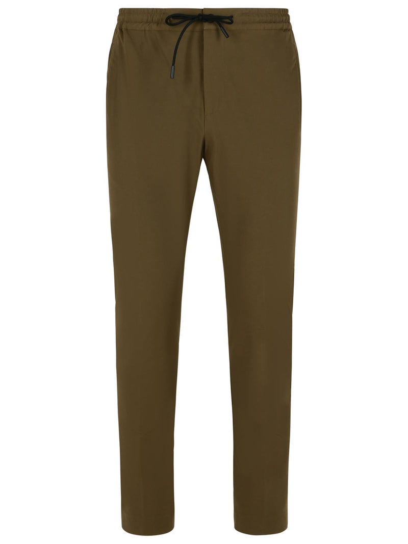 Pt01 Pt01 'OMEGA' Brown Cotton Blend Pants - World Class Fashion