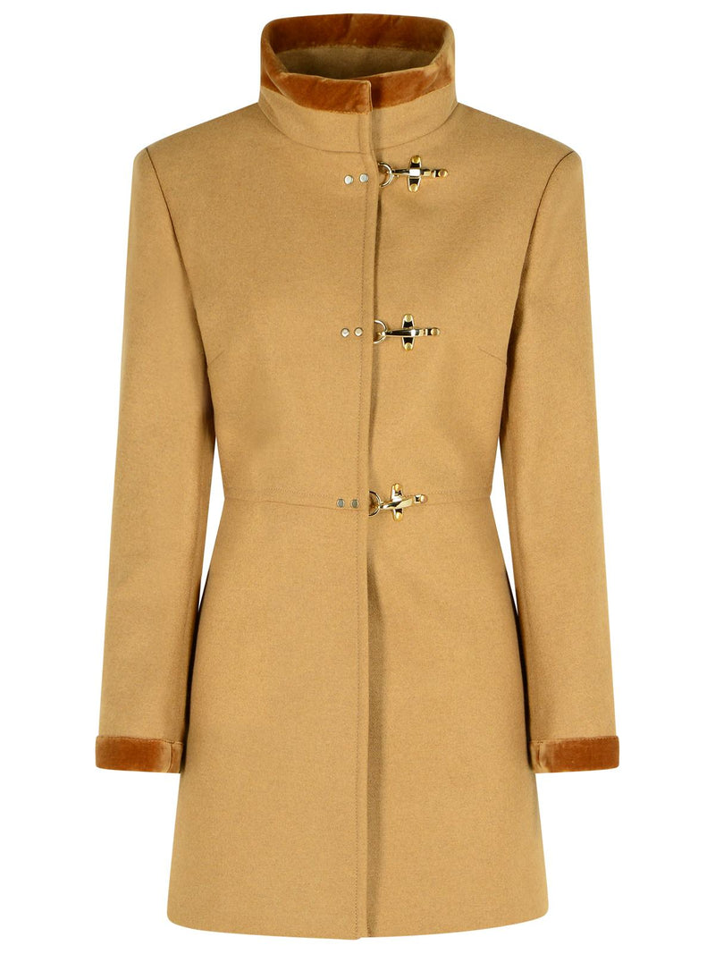 Fay Fay Beige Wool Blend Coat - World Class Fashion