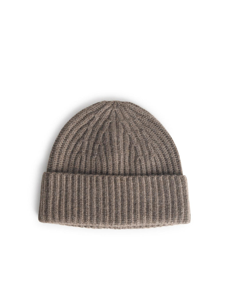 Lisa Yang Lisa Yang 'MARTIGNY' Truffle Cashmere Cap Brown - World Class Fashion