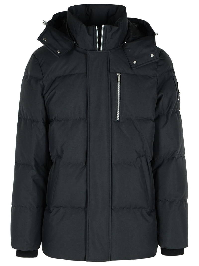 Moose Knuckles Moose Knuckles CLOUD 3q Black Nylon Down Jacket - World Class Fashion