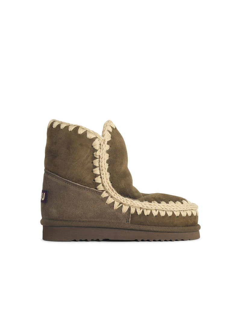 Mou Mou Eskimo 18 Green Suede Ankle Boots Women - World Class Fashion