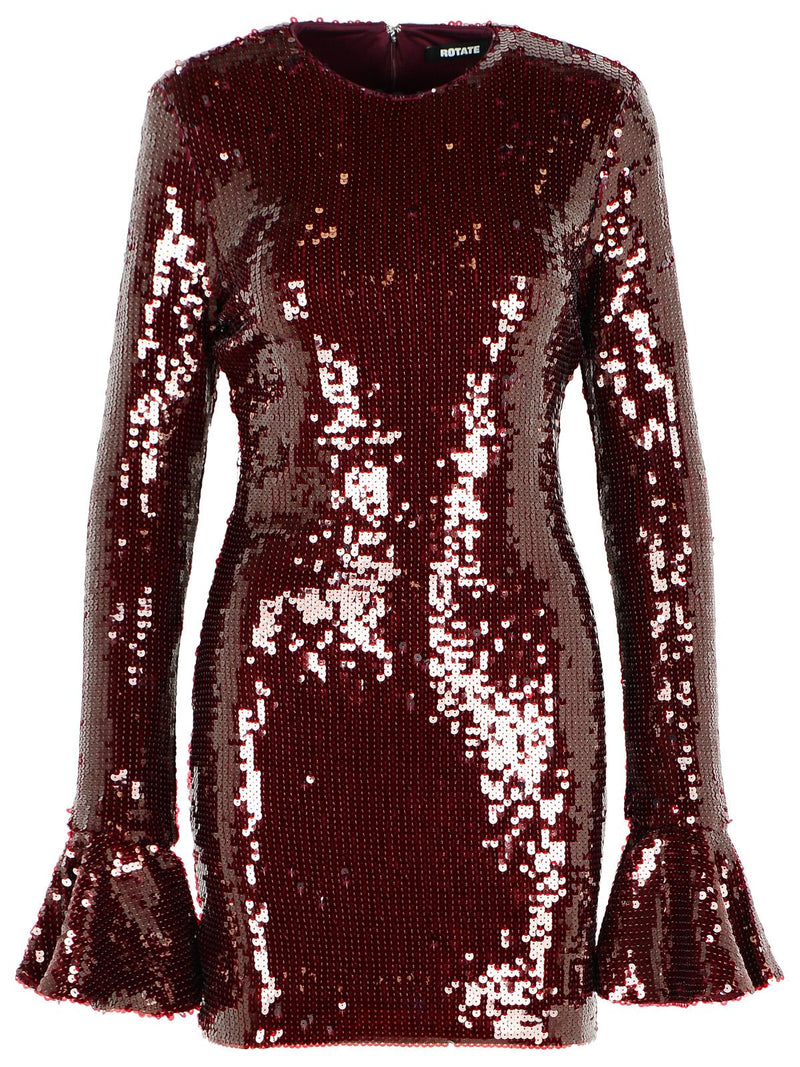 Rotate Rotate Rositana Burgundy Dress - World Class Fashion