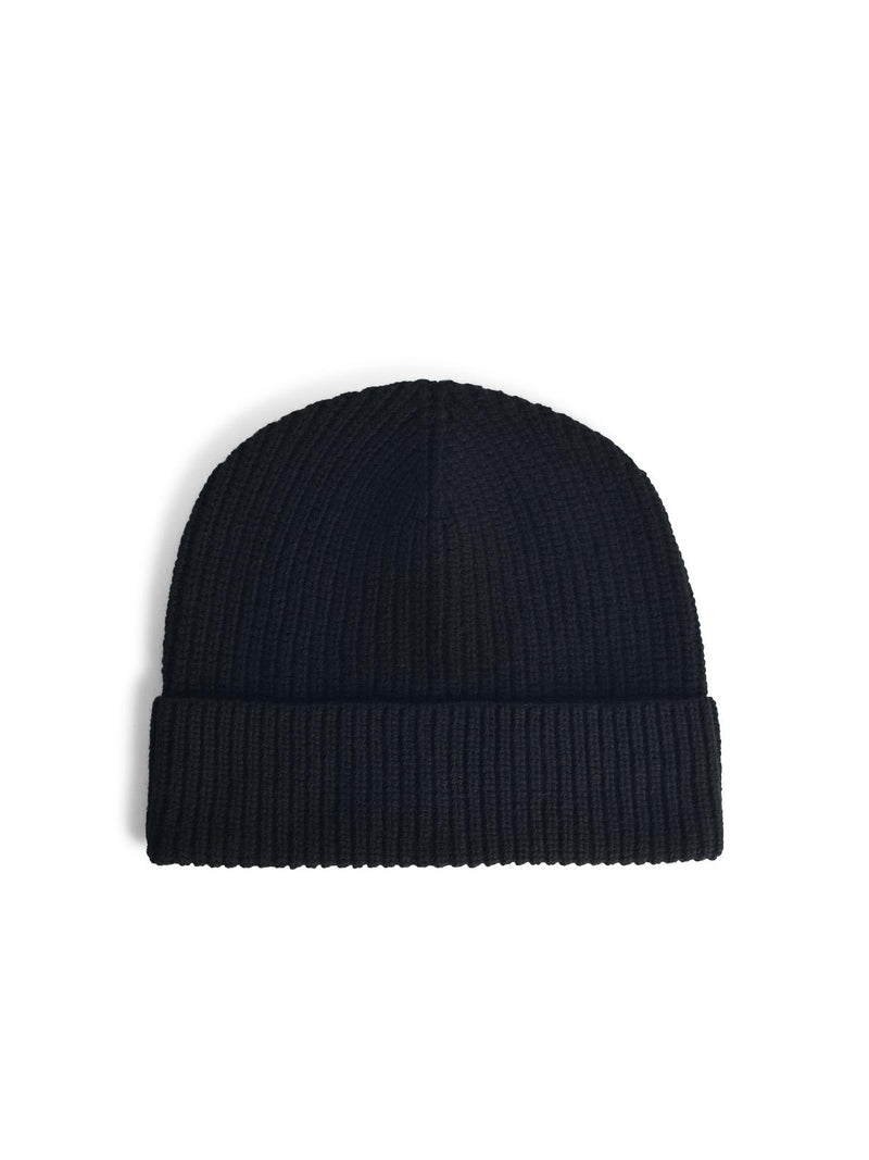 Seven Gauge Seven Gauge Black Wool Beanie - World Class Fashion