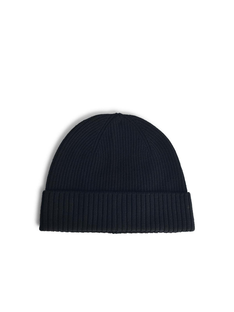 Seven Gauge Seven Gauge Black Wool Beanie - World Class Fashion