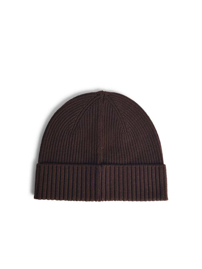 Seven Gauge Seven Gauge Brown Wool Beanie - World Class Fashion