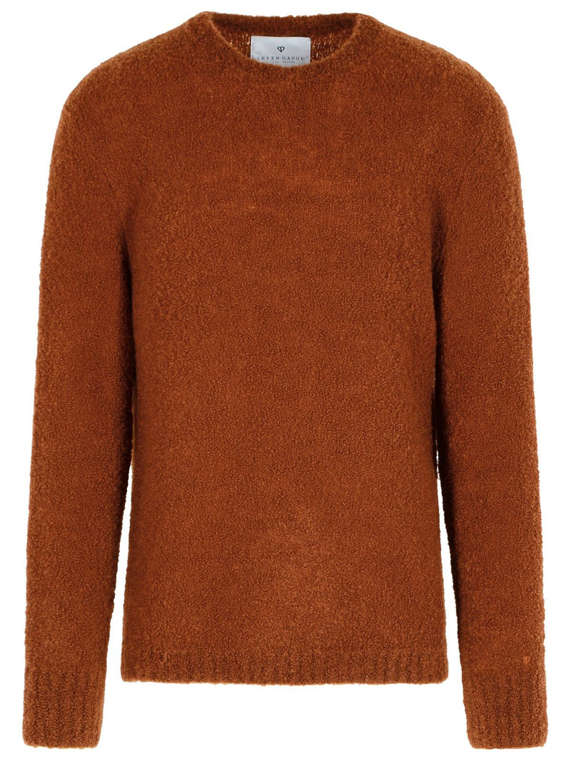 Seven Gauge Seven Gauge Virgin Wool Blend Sweater Brown Men - World Class Fashion
