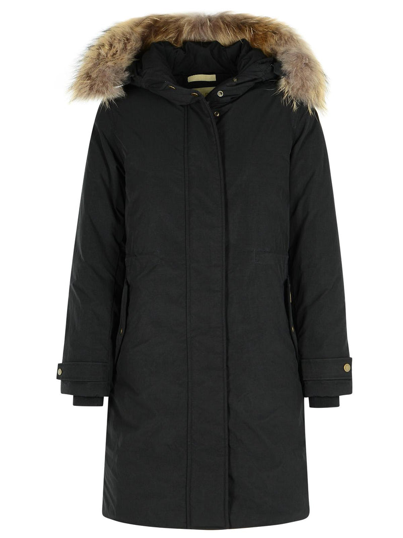 Woolrich John Rich & Bros Woolrich John Rich & Bros Black Parka Women - World Class Fashion
