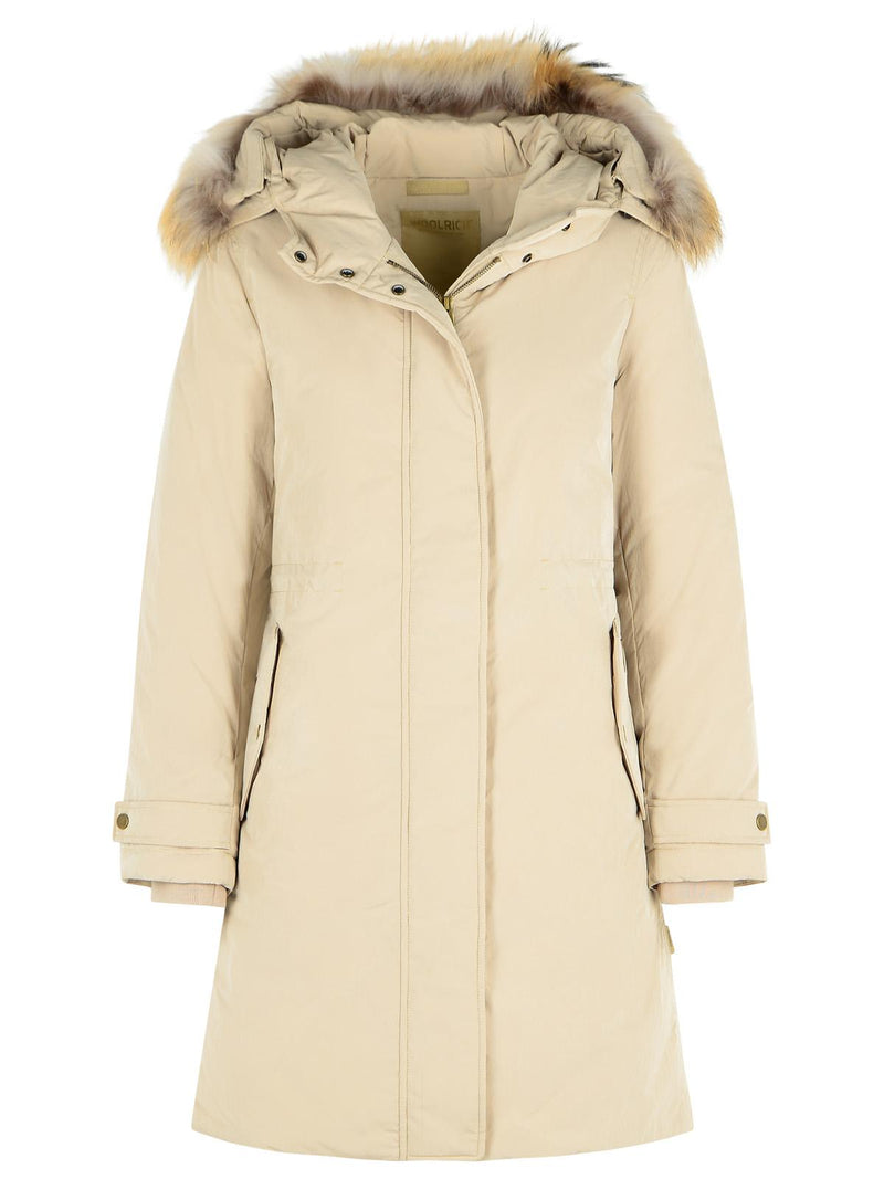 Woolrich John Rich & Bros Woolrich John Rich & Bros 'GRACE' Beige Parka - World Class Fashion