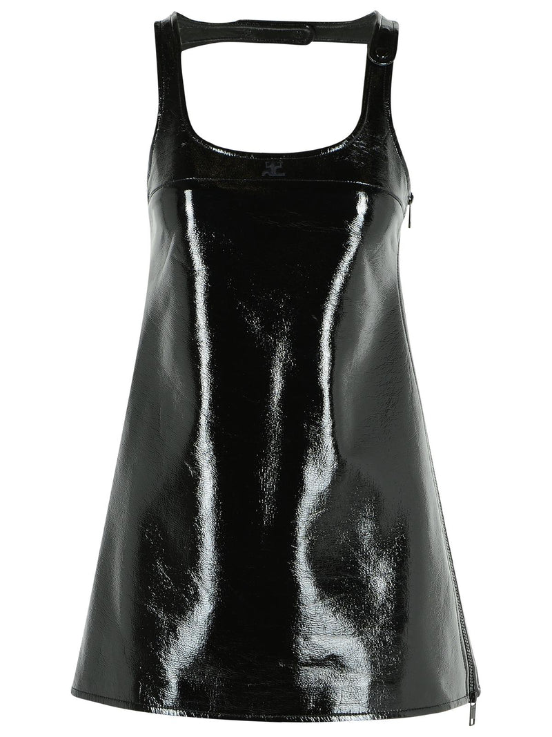 Courreges Courreges 'REEDITION' Dress In Black Cotton Blend - World Class Fashion