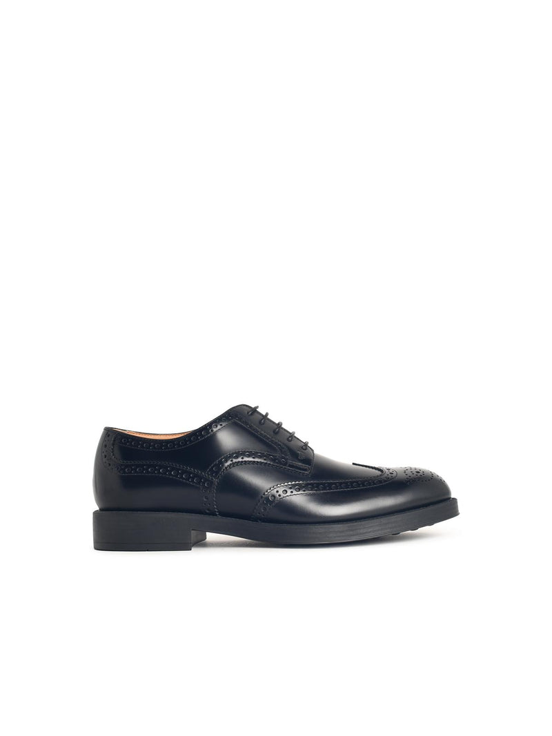 Tod’s Tod'S Black Leather Lace-up Shoes - World Class Fashion