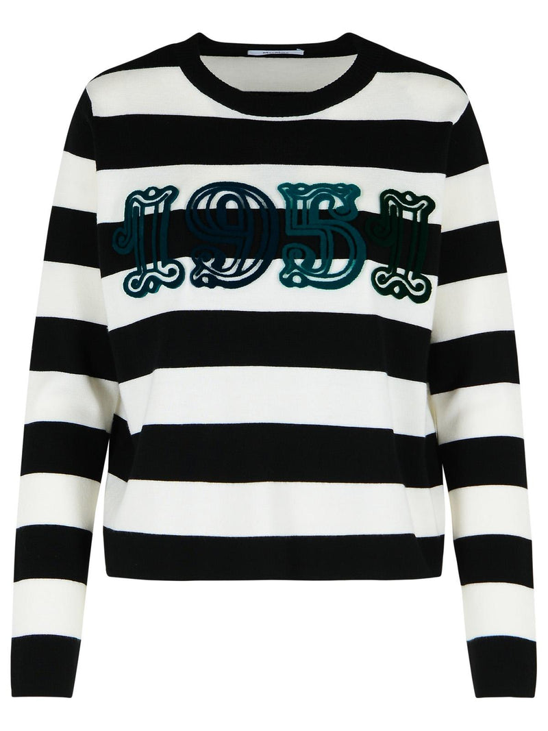 Max Mara Max Mara 'VITERBO' Two-tone Virgin Wool Sweater - World Class Fashion