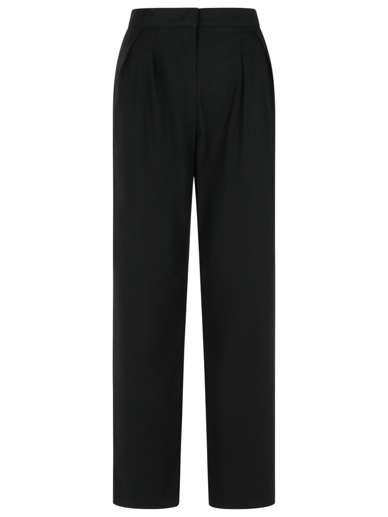 Max Mara Max Mara Dede Carrot' Black Cotton Pants - World Class Fashion