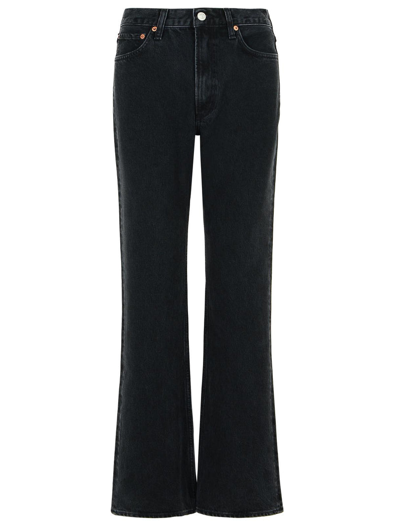 Agolde Agolde LEENA STAGE Regenerated Cotton Jeans Black - World Class Fashion