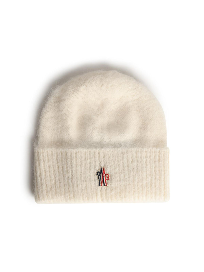 Moncler Grenoble Moncler Grenoble Tricot Beanie Alpaca Ivory Wool - World Class Fashion