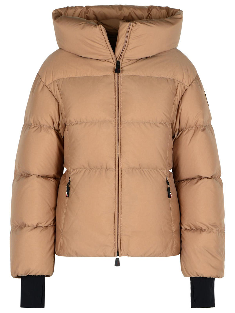Moncler Grenoble Chaqueta de plumas Moncler Grenoble Nisene Beige para mujer - World Class Fashion