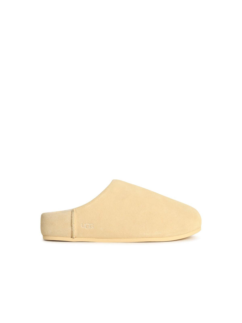 Ugg Ugg ELEA Slip-on Cream Leather Slippers - World Class Fashion