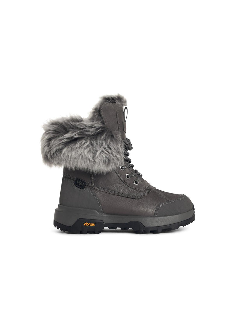Ugg Ugg Adirondack XXV Chalet Charcoal Leather Boots - World Class Fashion