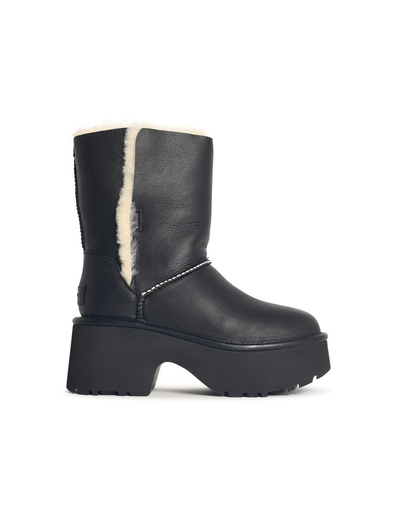 Ugg Ugg Classic Esmee Black Leather Boots - World Class Fashion