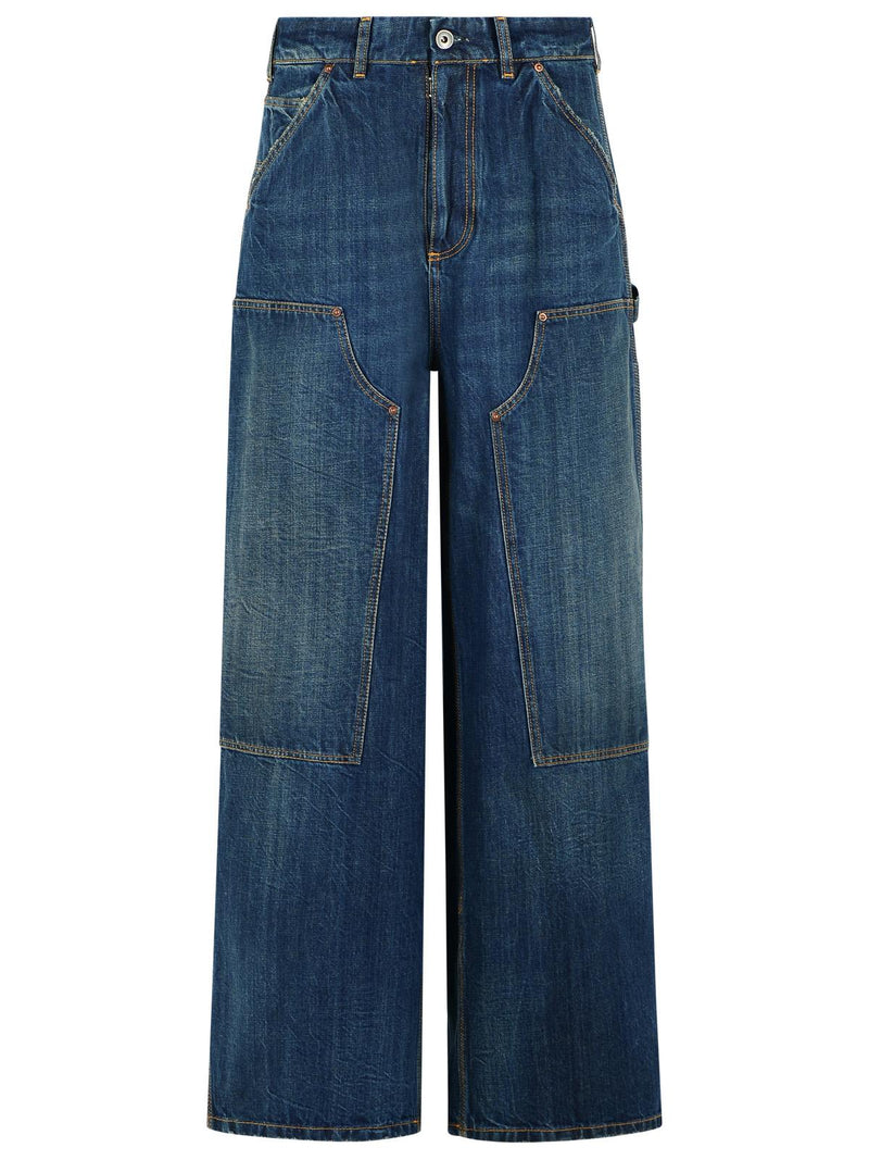 Maison Margiela Maison Margiela Carpenter Blue Cotton Jeans Women - World Class Fashion