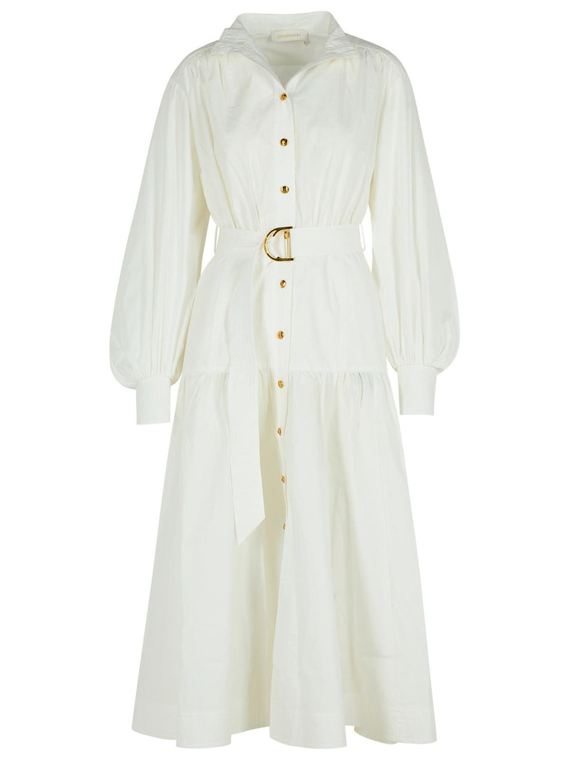 Zimmermann Zimmermann White Cotton Dress - World Class Fashion