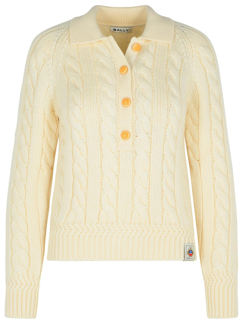 Bally Bally Ivory Extrafine Merino Wool Sweater Women - World Class Fashion