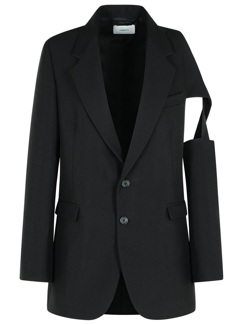 Coperni Coperni 'CUTOUT' Black Polyester Blazer - World Class Fashion