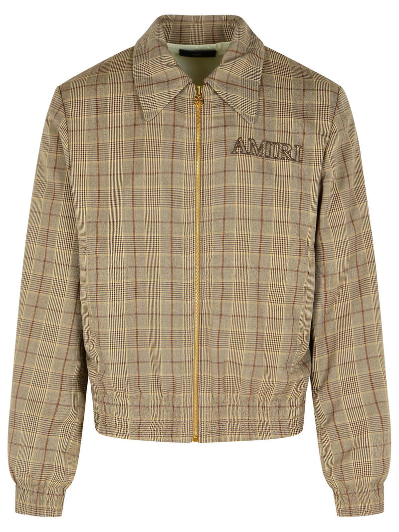 Amiri Amiri Virgin Wool Blend Jacket Beige Men - World Class Fashion
