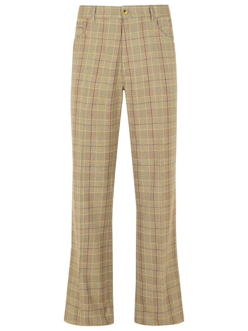 Amiri Amiri Beige Virgin Wool Blend Trousers - World Class Fashion