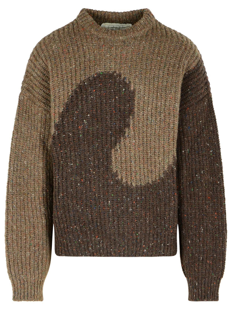 Erl Erl Brown Wool Blend Sweater - World Class Fashion
