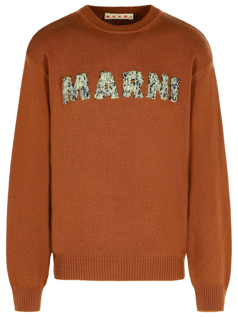 Marni Marni Brown Virgin Wool Sweater - World Class Fashion